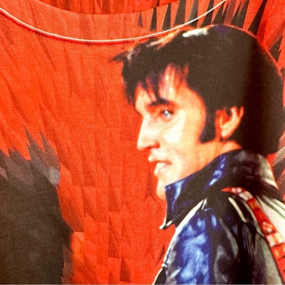 Elvis Sublimation Dyed ‘68 Red Tshirt Size XL - Picture 4 of 8